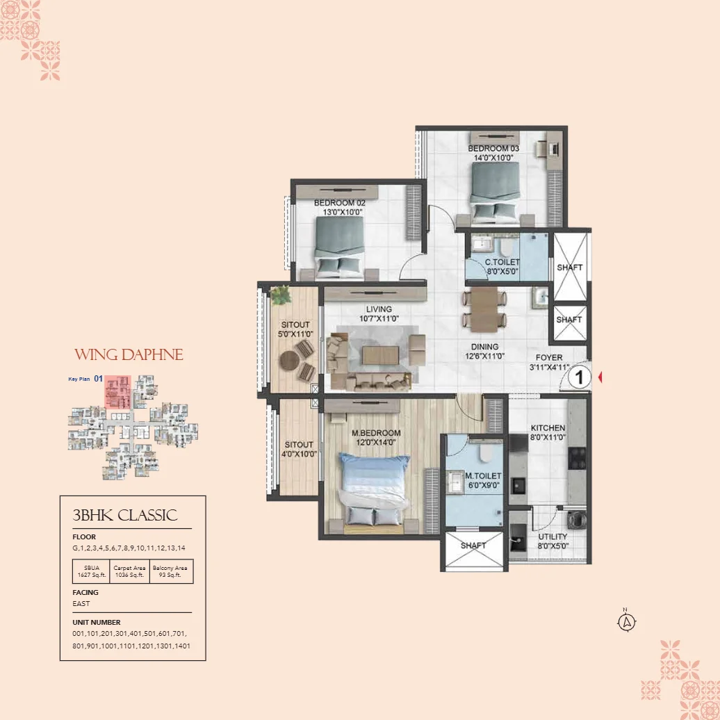 Fortune Seven Sarjapur | Premium 2 Floor Plan