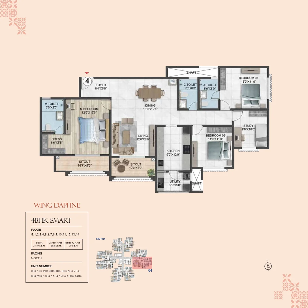 Fortune Seven Sarjapur | Premium 2 Floor Plan
